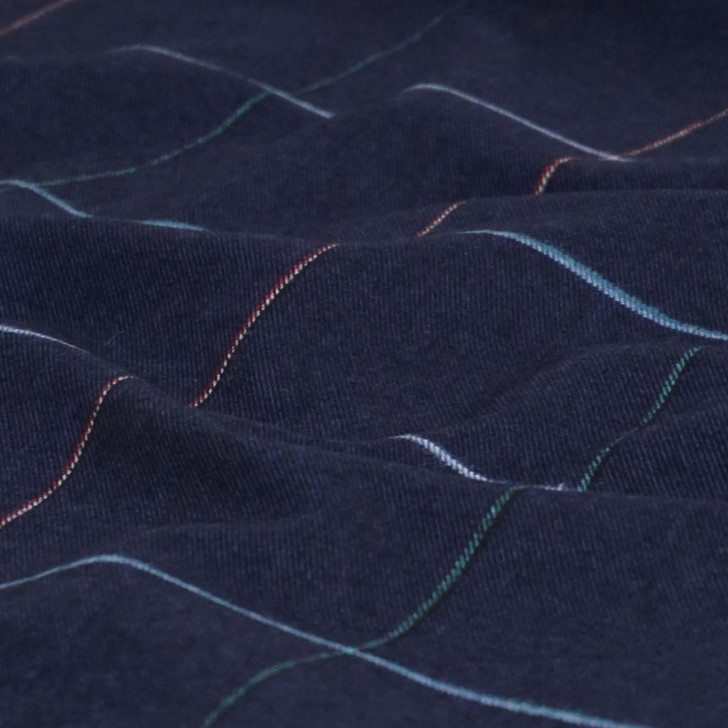 Flanell Baumwolle großes Karo blau